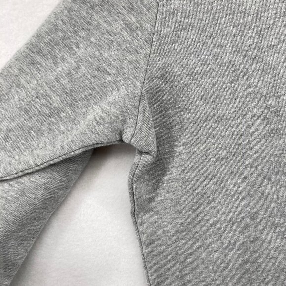 Maison Kitsune Men's Grey Pixel Fox Crewneck Sweatshirt Long Sleeve Size M NWT - Picture 4 of 10